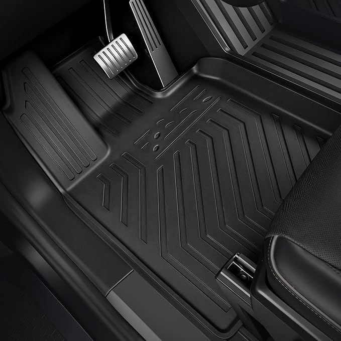 Floor Mats for Tesla Cybertruck 2023-2026, All Weather Floor Mats Truck Bet Mat Frunk Cargo Liner Accessories, Full Coverage Set