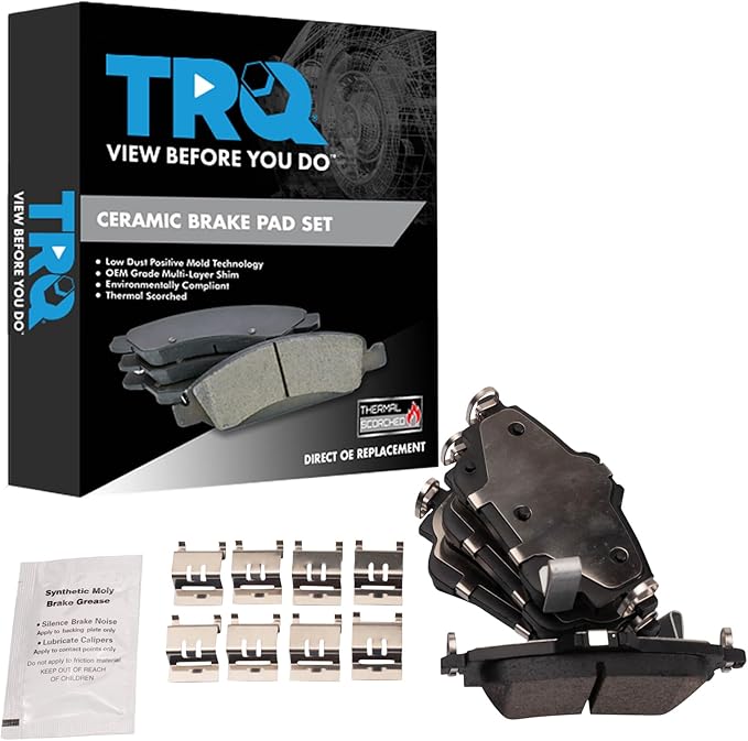 TRQ Rear Brake Pads Ceramic Compatible with 2020-2022 Nissan Sentra
