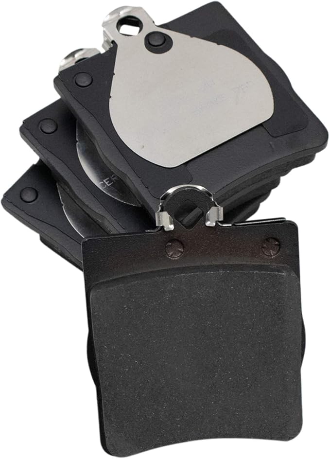 TRQ Rear Brake Pads Ceramic Hardware Compatible with 1996-2011 Mercedes-Benz C230 C240 C280 C320 C350 CLK320 CLK350 CLK430 E320 E430 SLK230 SLK280 SLK300 SLK320 SLK350 2004-2008 Chrysler Crossfire