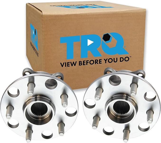 TRQ Rear Left and Right Wheel Bearing and Hub Assembly Set 2 Piece Compatible with 13-20 Lexus GS350 16-20 IS300 16-20 IS350 16-17 GS200t 18-19 GS300 16-17 IS200t 14-15 IS250 F Sport 15-22 RC350