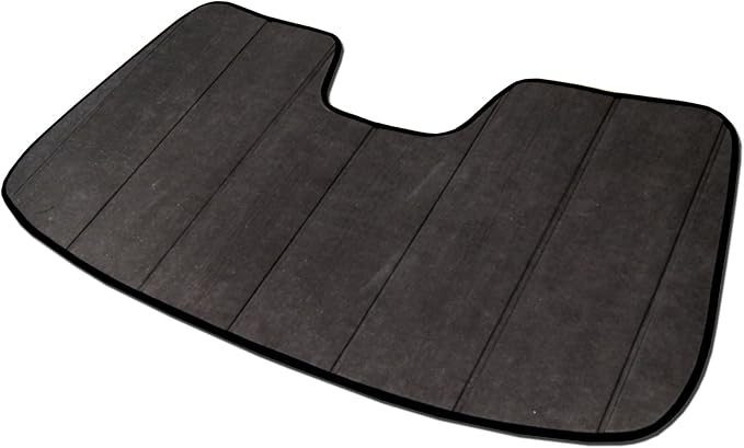 Front Car Windshield Sun Shade Compatible with 2014-2019 BMW 3-Series GT F34 | Custom Fit Visor Accordion Fold Style Sun Protector | Silver & Grey 1-pc Set | SS-021