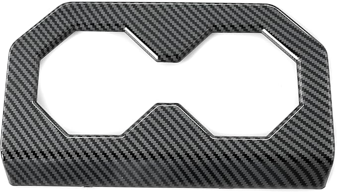 Barong for Tesla Cybertruck Accessoriess Interior Stickers Car Rear Seat Cup Holder Cover Trim Frame Decal Carbon Fiber Pattern