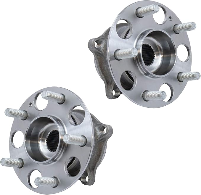 TRQ Rear Left and Right Wheel Bearing and Hub Assembly Set 2 Piece Compatible with 2014-2016 Acura MDX AWD with ABS
