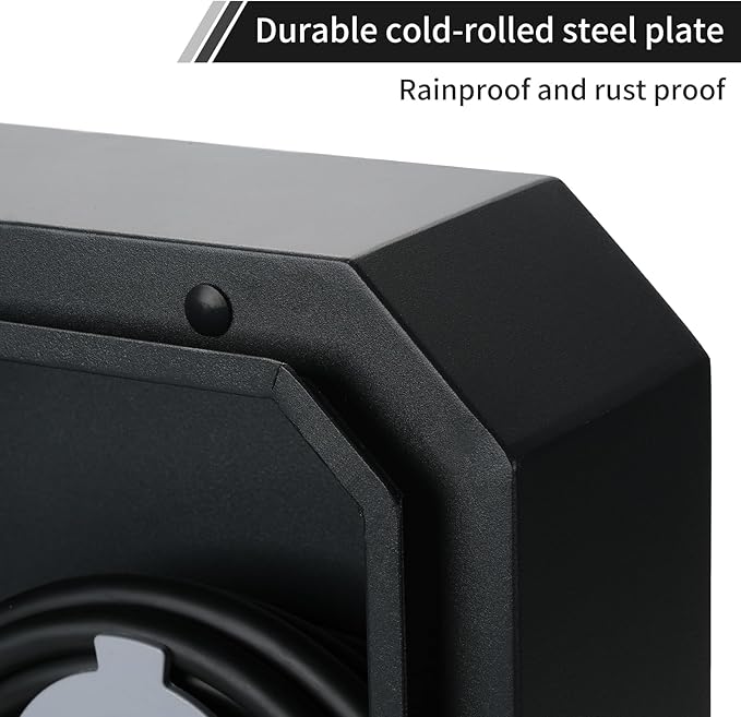 Jawjut Wall Charger Station Box Compatible with Tesla Mobile Connector Indoor/Outdoor Cable Organizer Waterproof Dustproof