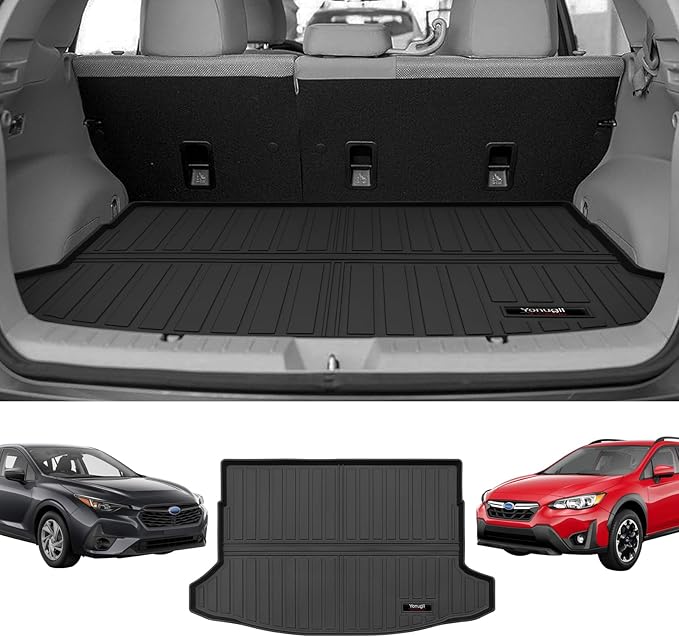Custom for 2018-2023 Subaru Crosstrek & 2017-2023 Impreza Cargo Mats Trunk Liner All Weather TPE Protection Mat Accessories (for 2018-2023 Subaru Crosstrek/Impreza)