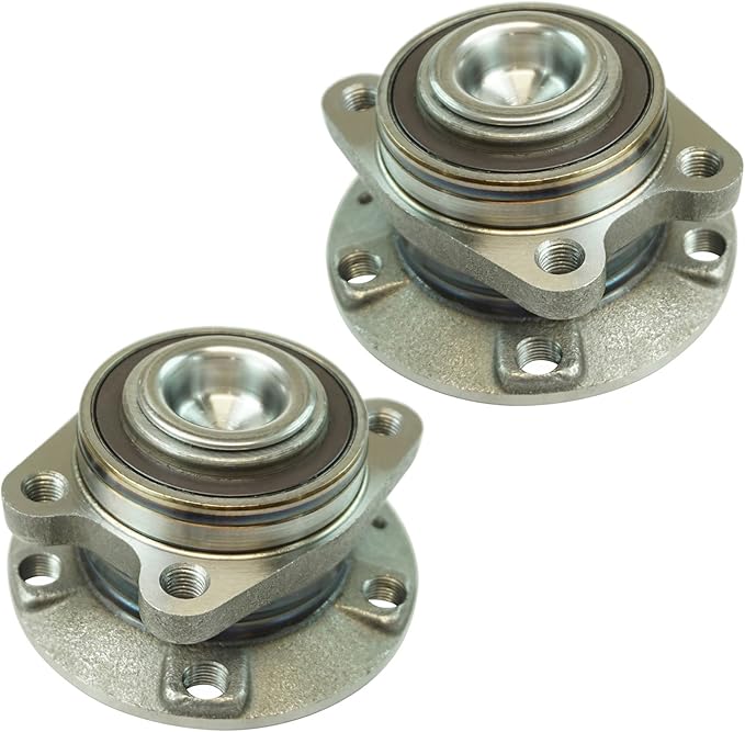 TRQ 2 Piece Rear Wheel Bearing & Hub Assembly Set Compatible with 2006-2011 Audi A6