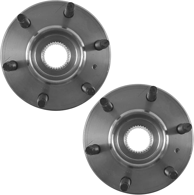 TRQ 2 Piece Front Wheel Bearing & Hub Assembly Set Compatible with 2006-2007 Buick Terraza 2006-2008 Chevrolet Uplander 2006 Pontiac Montana Saturn Relay