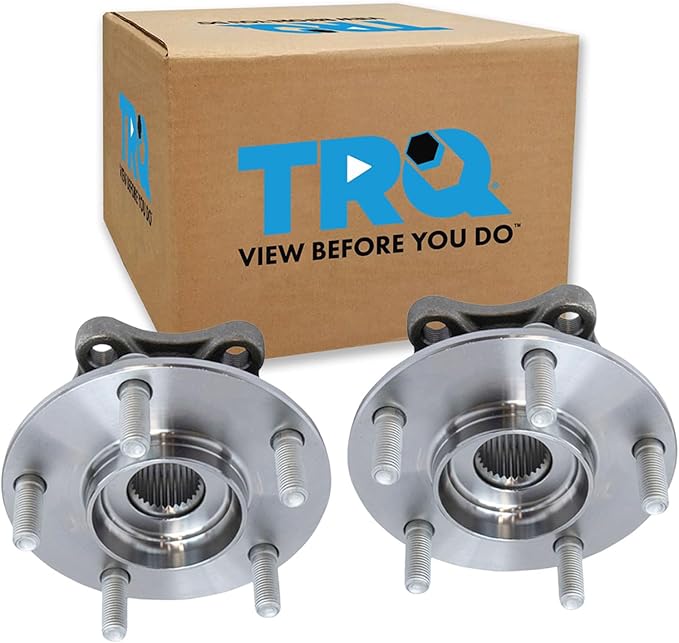 TRQ Front Driver and Passenger Side Wheel Bearing and Hub Assembly Set 2 Piece Compatible with 14-18 Mazda 3 Japan Built Models 1st VIN Digit J 14-18 3 Mexico Built Models 1st VIN Digit 3 16-21 CX-3