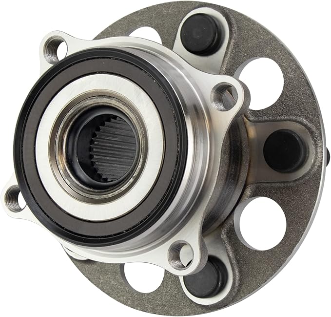 TRQ Rear Driver and Passenger Side Wheel Bearing and Hub Assembly Set 2 Piece Compatible with 17-20 Acura MDX SH-AWD Sport Hybrid 16-21 Honda Pilot AWD 22 Pilot Touring AWD 19-22 Passport AWD