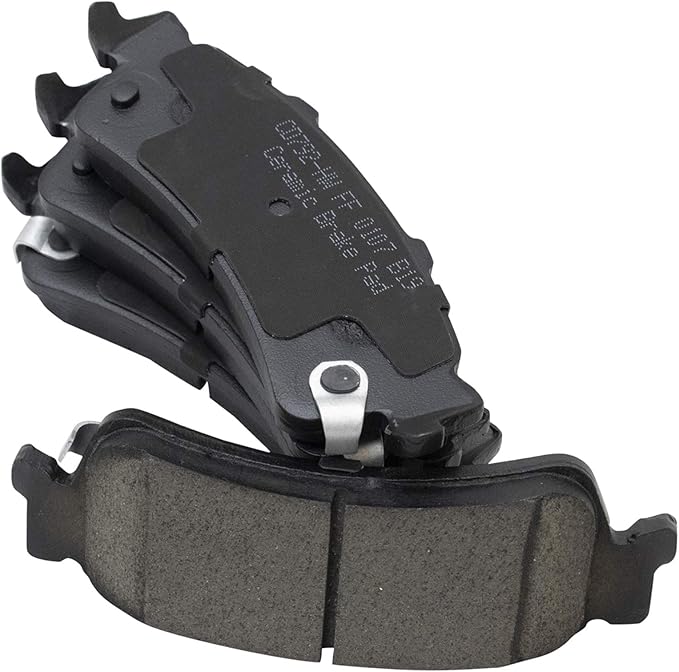TRQ Rear Posi Ceramic Brake Pad Kit Set for Astro/Avalanche 1500 / Deville/Escalade/Escalade EXT/Safari/Sierra 1500 / Silverado 1500 / Tahoe/Yukon