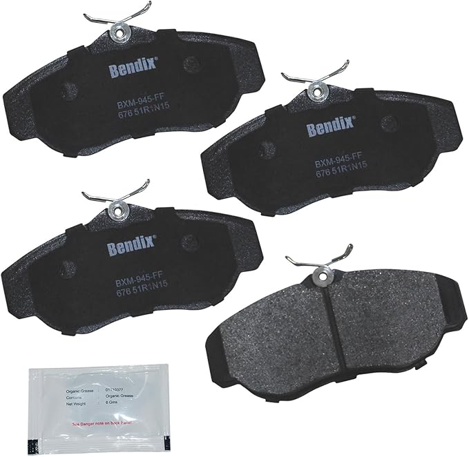 Bendix Priority1 CFM676 Semi-Metallic Front Brake Pads for Land Rover Discovery 2004-1999, Range Rover 2002-1995