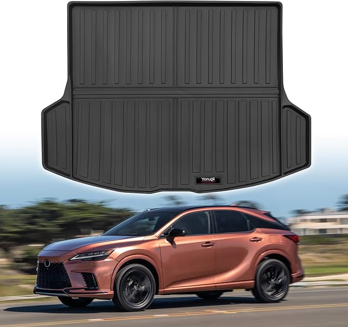 Custom for 2023-2026 Lexus RX RX350/RX350h/RX500h Cargo Mats Trunk Liner All Weather TPE Protection Mat Accessories (NOT Fit RX450h+ PHEV Model)