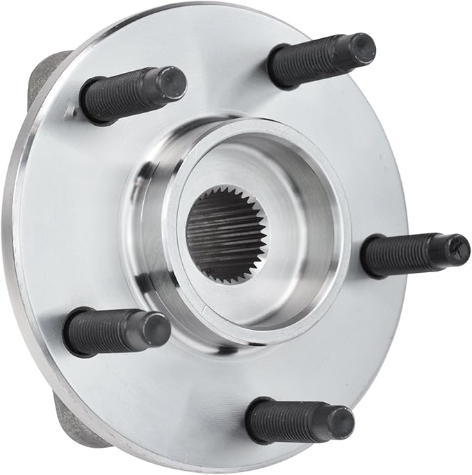 TRQ Front Left and Right Wheel Bearing and Hub Assembly Set 2 Piece Compatible with 2006 Chevrolet HHR 2007 LS LT Panel 2008 Without ABS Models