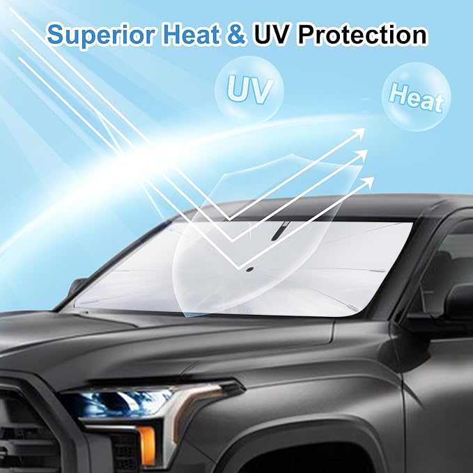 Windshield Sun Shade Umbrella Compatible with 2017 2018 2019 2020 2021 2022 Honda CRV CR-V Accessories Window Sunshade Sun Visor Protector Keep Car Cooler