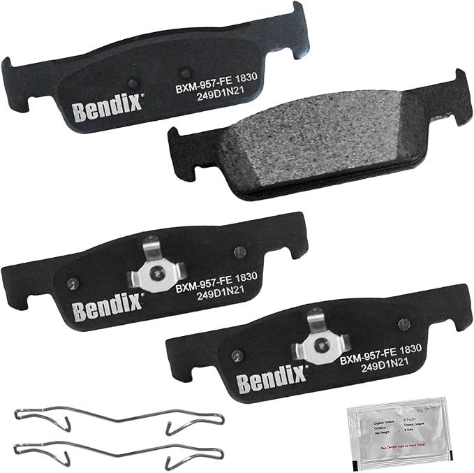 Bendix Priority1 CFM1830 Semi-Metallic Front Brake Pads for Smart EQ fortwo 2019, Fortwo 2016, Fortwo 2018