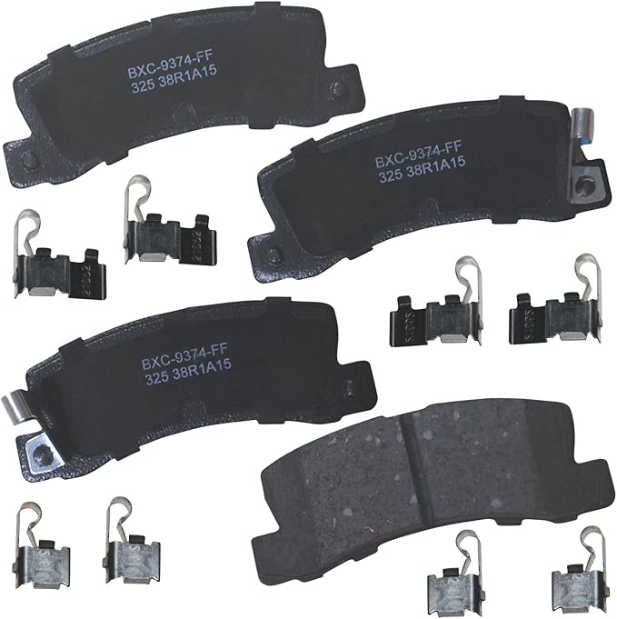 Bendix Premium SBC325 Ceramic Rear Brake Pads for Lexus ES250 1991-1990, ES300 1999-1992, RX300 2003-1999, Toyota Camry 1999-1988, Celica 1999-1986, Solara 2000-1999