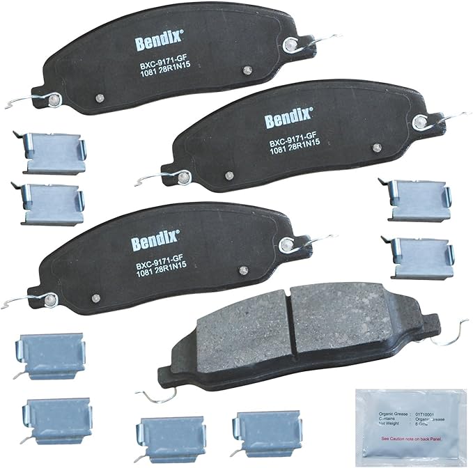 Bendix Priority1 CFC1081 Ceramic Front Brake Pads for Avanti Avanti 2007-2005, Ford Mustang 2010-2005