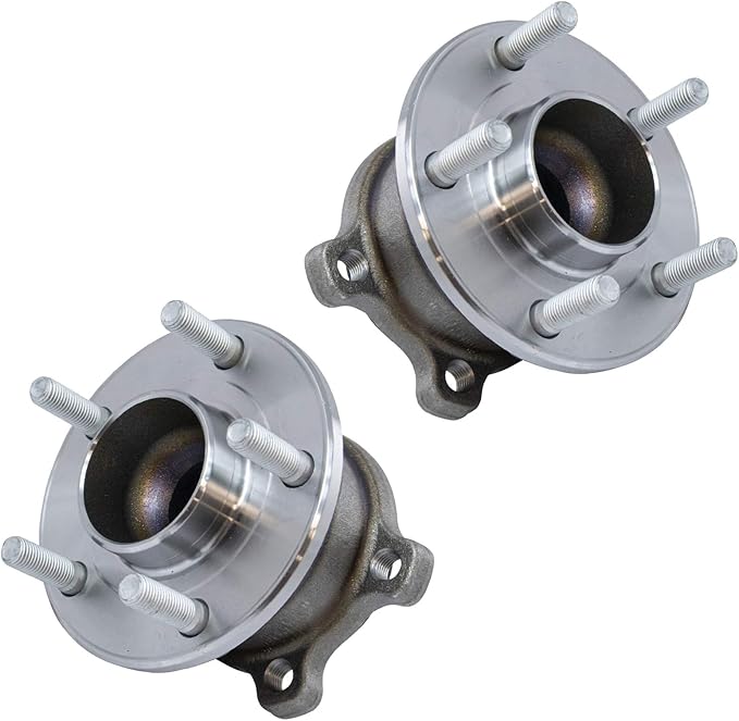 TRQ Rear Left and Right Wheel Bearing and Hub Assembly Set 2 Piece Compatible with 13-19 Ford Escape Front Wheel Drive 15-19 Lincoln MKC Front Wheel Drive with Automated Parking System