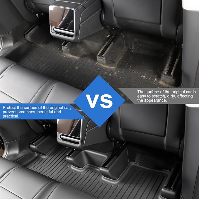 for Tesla New Model Y Underseat Protector Seat Track Covers Protection Kick Kit for 2025-2026 Model Y(Juniper) Accessories 7 PCS with 2 pcs. air outlets Protective Cover