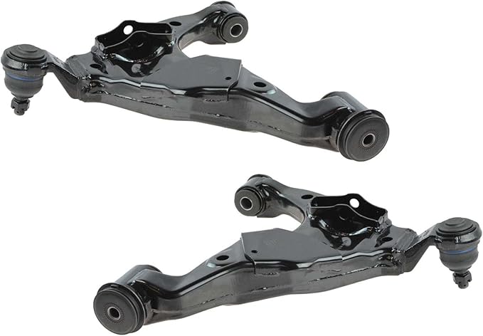 TRQ Front Lower Driver and Passenger Side Control Arm and Ball Joint Set 2 Piece Compatible with 05-15 Toyota Tacoma 4 Wheel Drive 05-15 Tacoma Pre Runner Rear Wheel Drive