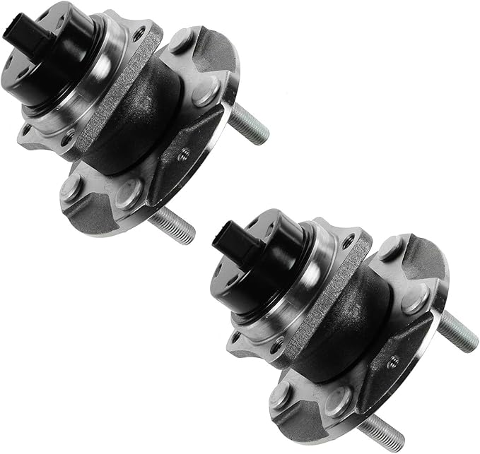 TRQ Front Left and Right Wheel Bearing and Hub Assembly Set 2 Piece Compatible with 2004-2008 Mazda RX-8 2009-2011 RX-8 Without Dynamic Stability Control DSC