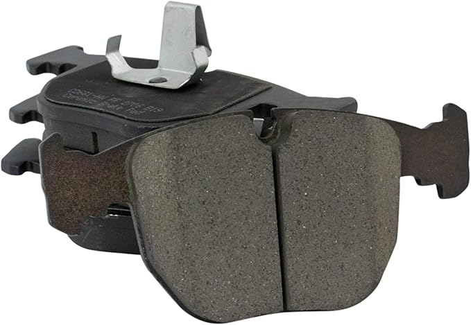 TRQ Front Brake Pads Ceramic Hardware Compatible with 1995-2001 BMW 740iL 1995-2001 740i 1997-2003 540i 2001-2003 530i 2000-2003 M5 2000-2006 X5