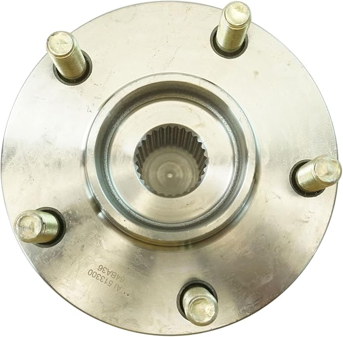 TRQ Front Left and Right Wheel Bearing and Hub Assembly Set 2 Piece Compatible with 09-15 Mitsubishi Lancer Ralliart 10-15 Lancer Evolution MR 10-15 Lancer Evolution GSR 12-15 Lancer SE