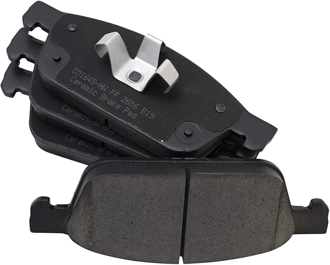 TRQ Front Brake Pads Ceramic Hardware Compatible with 2013-2017 Ford Escape 2014-2023 Transit Connect