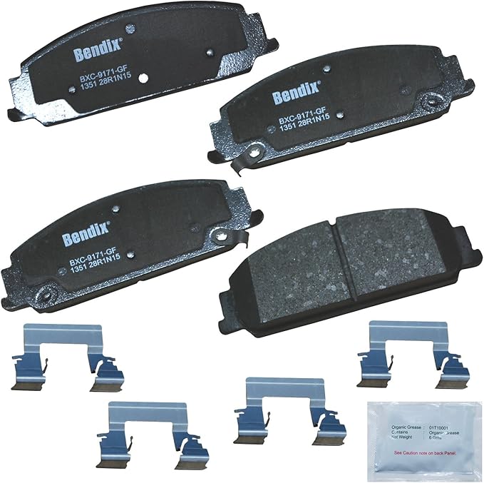 Bendix Priority1 CFC1351 Ceramic Front Brake Pads for Chevrolet Caprice 2012, Pontiac G8 2009-2008