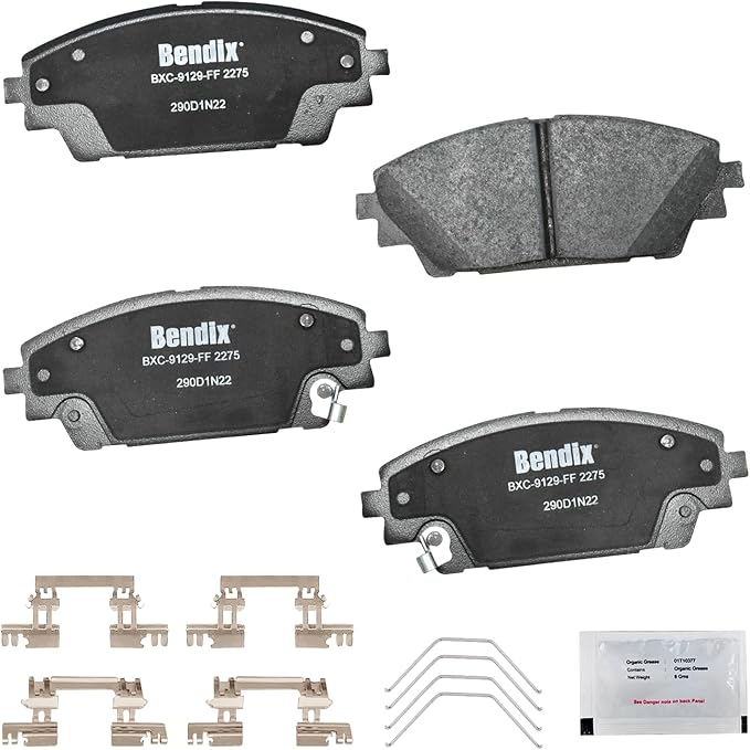 Bendix Priority1 CFC2275 Ceramic Front Brake Pads for Mazda 3 2018-2014, 3 Sport 2017-2014, CX-3 2022-2016, CX-30 2024-2020