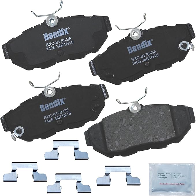 Bendix Priority1 CFC1465 Ceramic Rear Brake Pads for Avanti Avanti 2007-2005, Ford Mustang 2014-2005