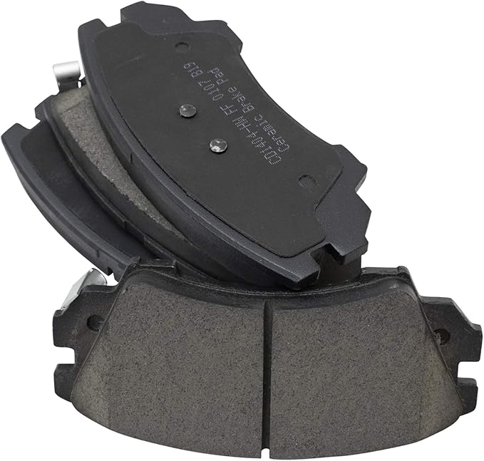TRQ Front Brake Pads Ceramic Hardware Wear Sensor Compatible with 2010-2015 Chevrolet Camaro 2011-2017 Caprice