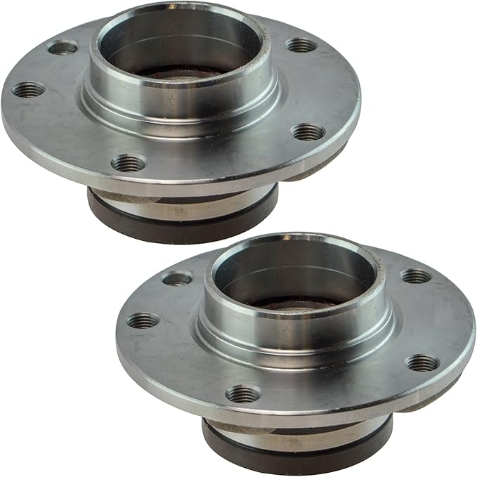 TRQ 2 Piece Rear Passenger Side Driver & Passenger Side Wheel Bearing & Hub Assembly Set Compatible with 2013-2016 Dodge Dart