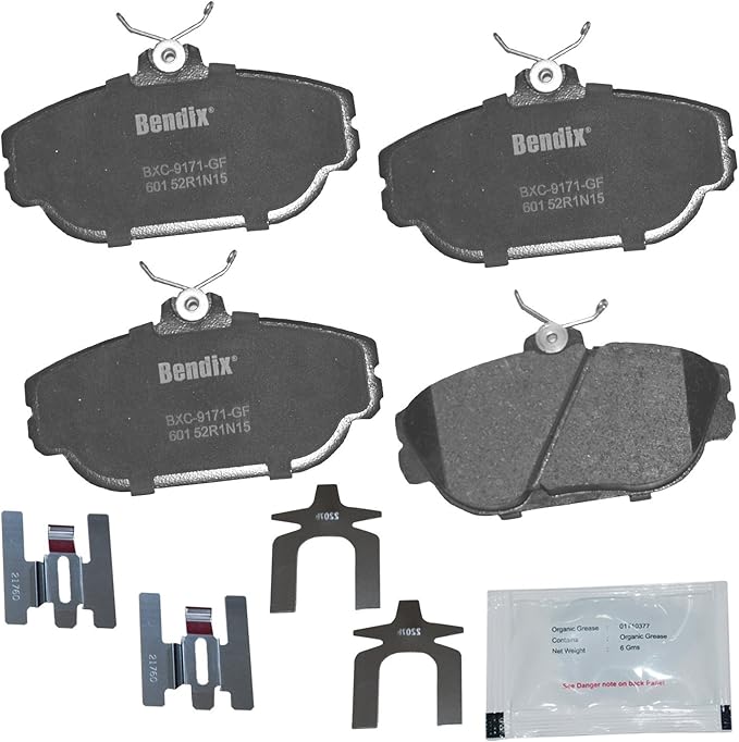 Bendix Priority1 CFC601 Ceramic Front Brake Pads for Ford Sable 2000-1994, Taurus 2002-1994, Windstar 1998-1995, Lincoln Continental 1994-1993, Mercury Sable 2001-1994