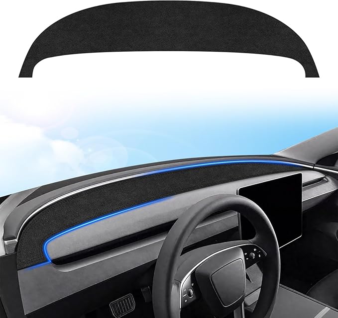 MASHA Dashboard Cover for Tesla Model Y Juniper 2025-2026,Flannel Dashboard Pad Dash Mat Compatible with New Tesla Model Y Juniper Dashboard Decorative Interior Auto Accessories