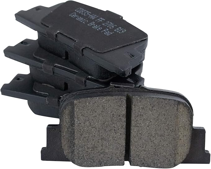 TRQ Rear Brake Pads Ceramic Compatible with 2000-2001 Lexus ES300 2000-2001 Toyota Camry 2005-2010 Scion tC
