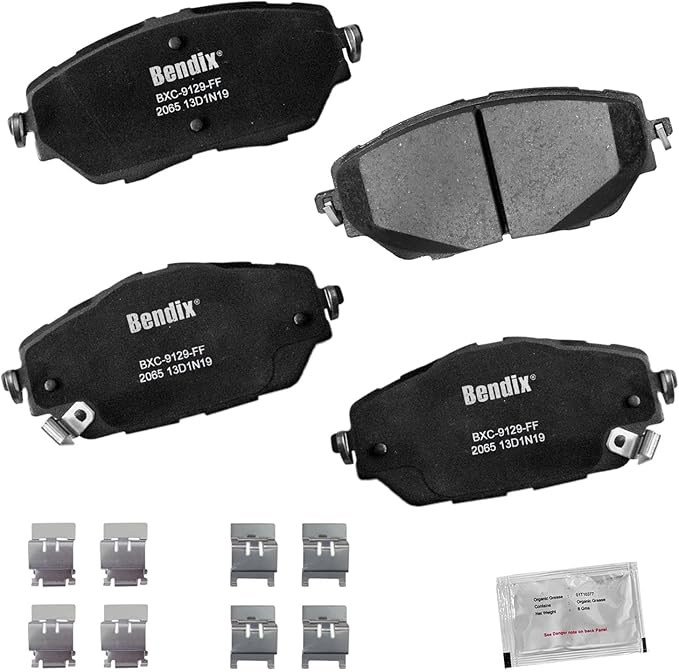 Bendix Priority1 CFC2065 Ceramic Front Brake Pads compatible with Toyota C-HR 2022-2018