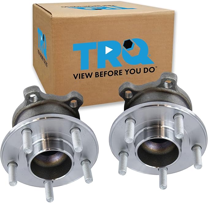 TRQ Rear Left and Right Wheel Bearing and Hub Assembly Set 2 Piece Compatible with 13-19 Ford Escape Front Wheel Drive 15-19 Lincoln MKC Front Wheel Drive with Automated Parking System