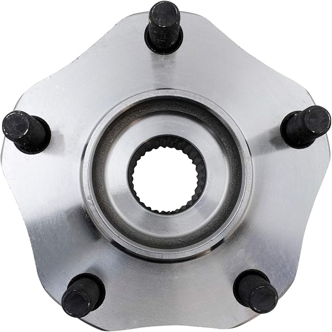 TRQ Front Driver and Passenger Side Wheel Bearing and Hub Assembly Set 2 Piece Compatible with 2015-2018 Chevrolet City Express 2013-2019 Nissan NV200 2013-2019 Sentra 2013-2017 Leaf