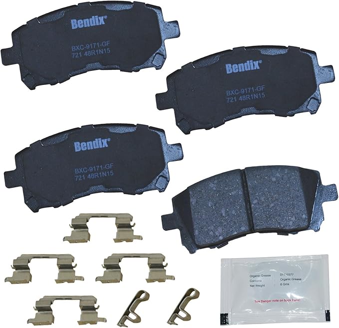 Bendix Priority1 CFC721 Ceramic Front Brake Pads for Subaru Forester 2002-1998, Impreza 2003-1998, Legacy 2002-1997, Outback 2002-2000
