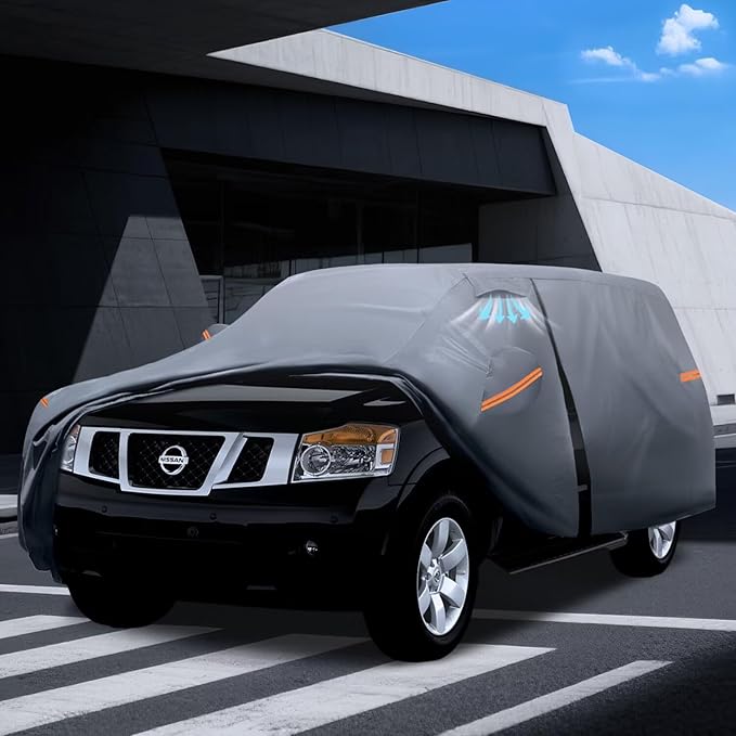 Large SUV Car Cover for Nissan Armada (2003-2025) 100% Waterproof All Weather, Heavy Duty Outdoor Full Exterior Covers Rain Sun Wind UV Protection.