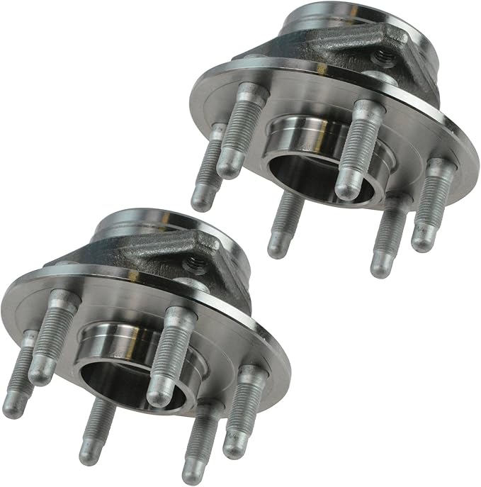TRQ Driver and Passenger Side Wheel Bearing and Hub Assembly Set 2 Piece Compatible with 2010-2016 Cadillac SRX 2011 Saab 9-4X