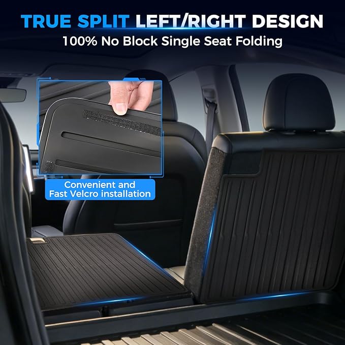 Floor Mats Model 3 Highland 2025 2024, TPE All Weather Cargo Liner Floor Mats and Cargo Trunk Mats Accessories Front Rear Cargo Mat Full Set of 8