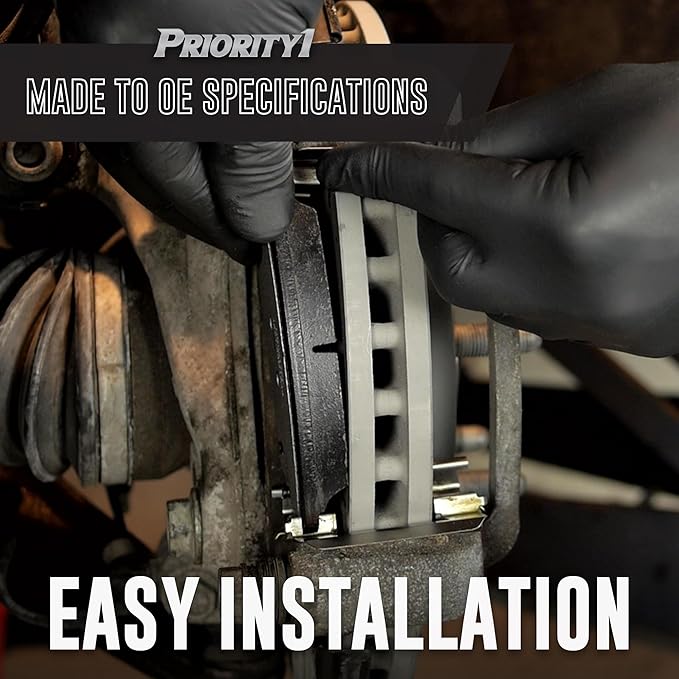 Bendix Priority1 CFM1334 Semi-Metallic Rear Brake Pads for Ford F-250 Super Duty 2012-2008, F-350 2012-2011, F-350 Super Duty 2012-2005, F-450 Super Duty 2012-2011, Lobo 2008-2006