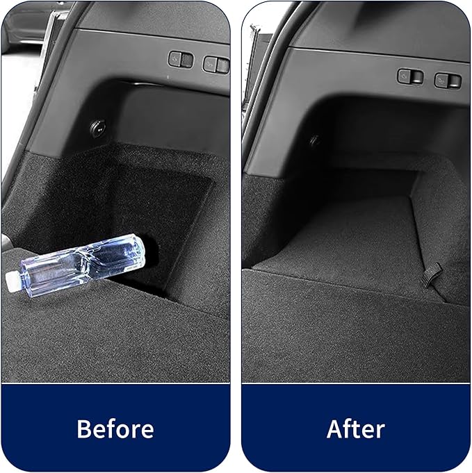 Tesla Model Y Juniper Rear Trunk Storage Bins 2025 2026 Tesla Model Y Juniper Trunk Organizer Storage Box with Cover TPE Tesla Model Y Juniper Accessories