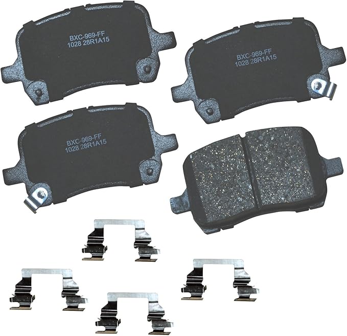 Bendix Premium SBC1028 Ceramic Front Brake Pads for Select Models Chevrolet Cobalt, HHR, Malibu, Pontiac G4, G5, G6, Pursuit, Solstice, Saturn Ion, Sky
