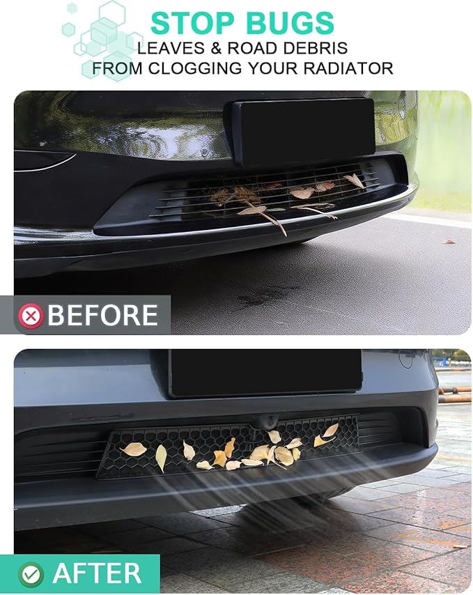 REFORM DESIGN Front Grill Mesh Insert Compatible with 2025 2026 Tesla New Model Y Juniper, Air Vent Cover Guard Replacement for Tesla Model Y Accessories (2025+ New Model Y Juniper)