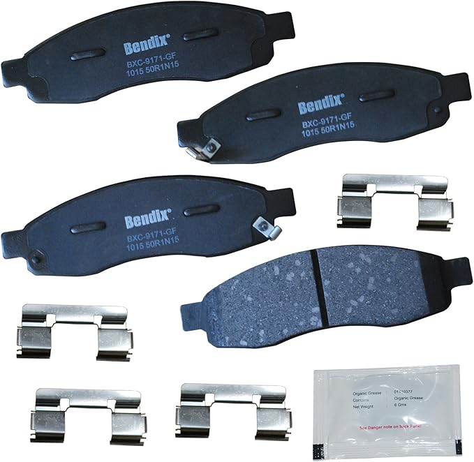 Bendix Priority1 CFC1015 Ceramic Front Brake Pads for INFINITI QX56 2006-2004, Nissan Armada 2006-2005, Pathfinder Armada 2004, TITAN 2007-2004