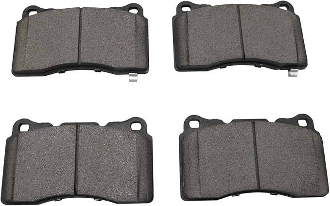 TRQ Front Posi Ceramic Brake Pad Kit Set for ATS/CTS / G8 / Genesis Coupe/GT/Impreza/Lancer Evolution/Mustang/Regal / S60 / STS / V70 / WRX STI