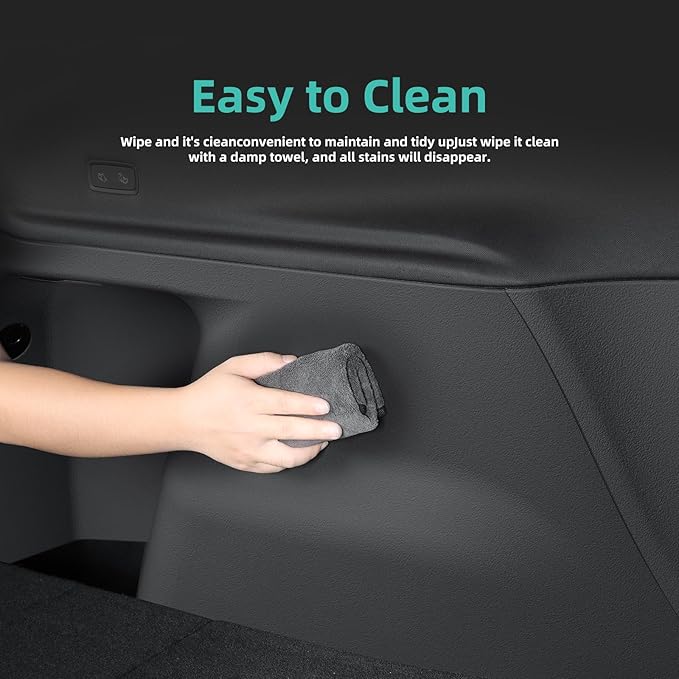 2025 2026 Model Y Juniper Rear Trunk Side Anti-Scratch Mats 4PCS TPE Waterproof Trunk Left & Right Panel Protection Only for Model Y Refresh Juniper (Standard/Premium)-NO for (Performance)